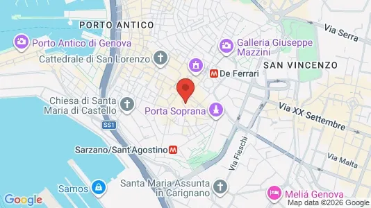 Apartments for rent i Genoa - kort over placeringen