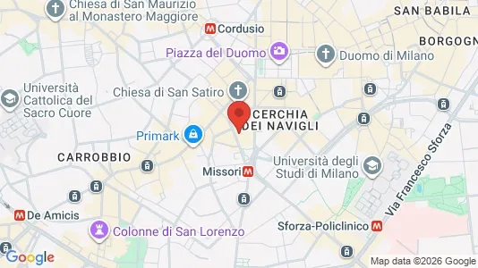 Apartments for rent i Milano Zona 1 - Centro storico - kort over placeringen