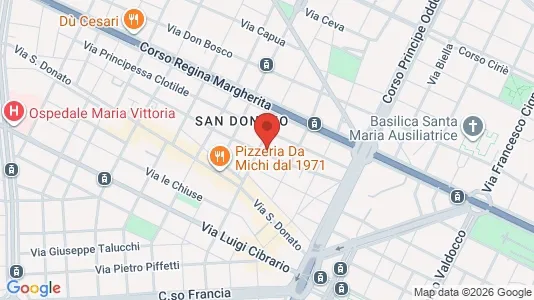 Rooms for rent i Turin - kort over placeringen