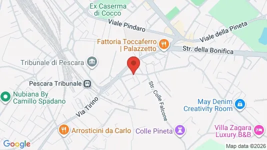 Rooms for rent i Pescara - kort over placeringen