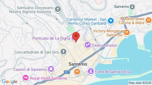 Apartments for rent i Sanremo - kort over placeringen