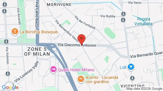 Rooms for rent i Milano Zona 5 - Vigentino, Chiaravalle, Gratosoglio - kort over placeringen