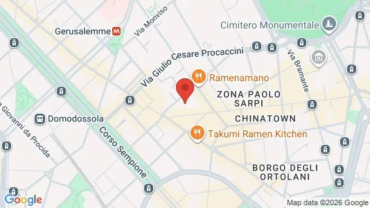 Apartments for rent i Milano Zona 1 - Centro storico - kort over placeringen