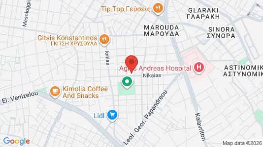 Apartments for rent i Patras - kort over placeringen