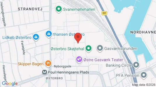 Apartments for rent i Østerbro - kort over placeringen
