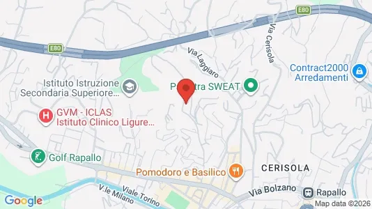 Apartments for rent i Rapallo - kort over placeringen
