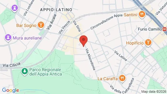 Apartments for rent i Roma Municipio VIII – Appia Antica - kort over placeringen
