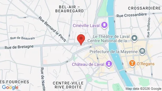 Apartments for rent i Laval - kort over placeringen