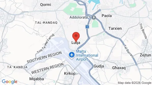 Apartments for rent i Ħal Luqa - kort over placeringen