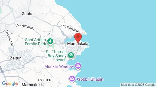 Apartments for rent i Marsaskala - kort over placeringen