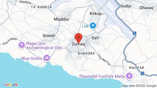 Apartments for rent i Iż-Żurrieq - kort over placeringen