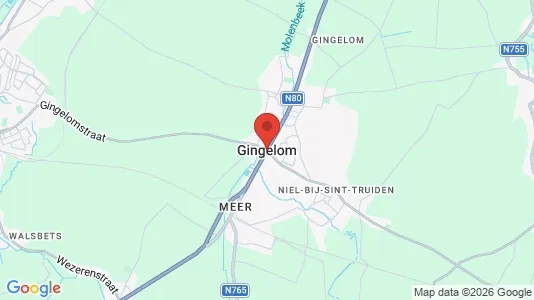 Houses for rent i Gingelom - kort over placeringen