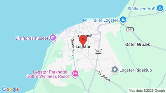 Houses for rent i Løgstør - kort over placeringen