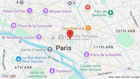 Apartments for rent i Paris 4ème arrondissement - Marais - kort over placeringen