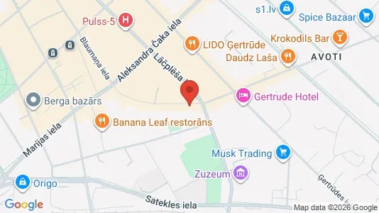 Apartments for rent i Riga Centrs - kort over placeringen