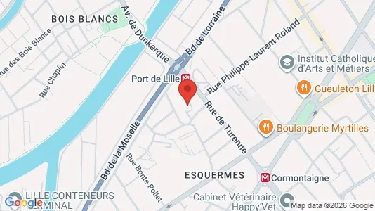 Apartments for rent i Lille - kort over placeringen