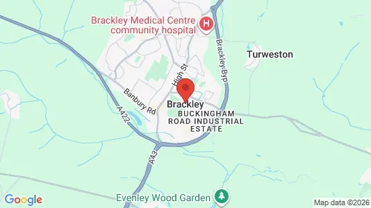 Houses for rent i Brackley - Northamptonshire - kort over placeringen