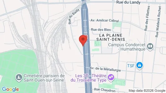 Rooms for rent i Saint-Denis - kort over placeringen