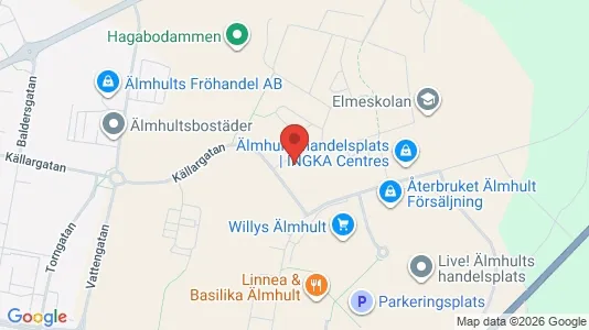 Apartments for rent i Älmhult - kort over placeringen