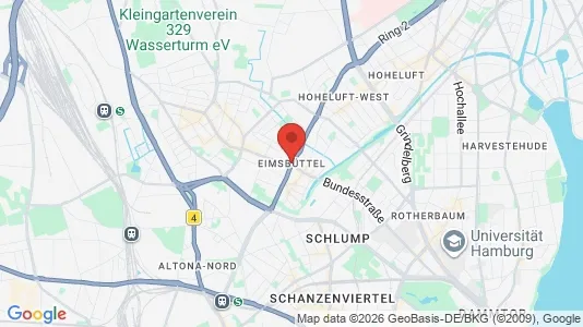 Apartments for rent i Hamburg Eimsbuttel - kort over placeringen