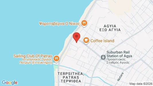 Apartments for rent i Patras - kort over placeringen