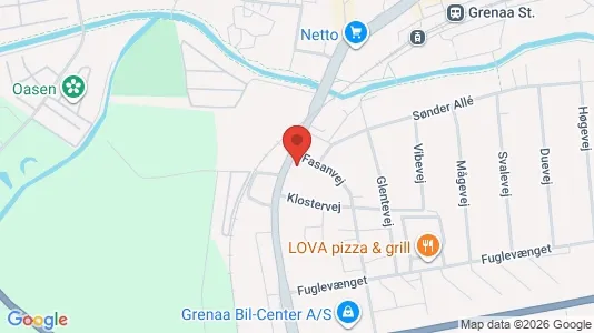 Apartments for rent i Grenaa - kort over placeringen