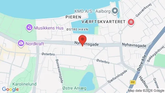 Apartments for rent i Aalborg Center - kort over placeringen