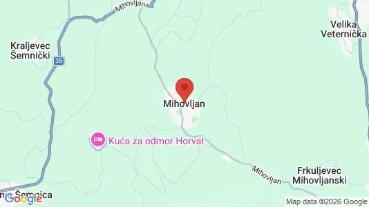 Houses for rent i Mihovljan - kort over placeringen
