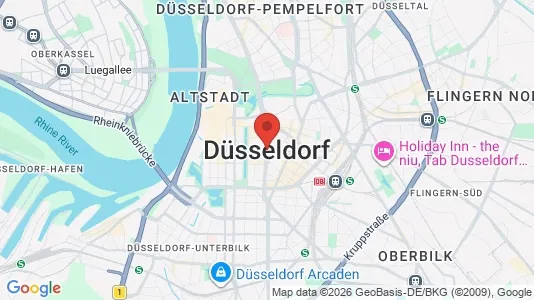 Houses for rent i Dusseldorf - kort over placeringen