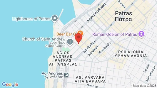 Apartments for rent i Patras - kort over placeringen