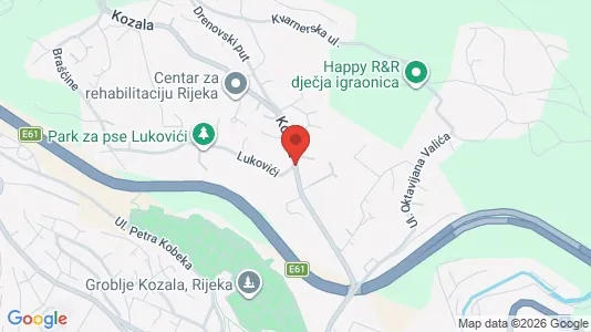 Apartments for rent i Rijeka - kort over placeringen