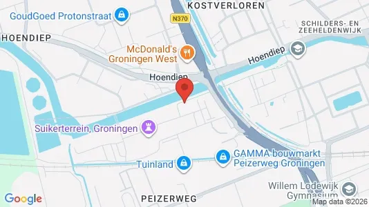 Apartments for rent i Groningen - kort over placeringen