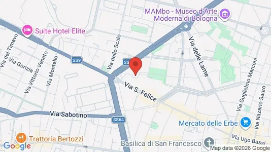 Rooms for rent i Bologna - kort over placeringen