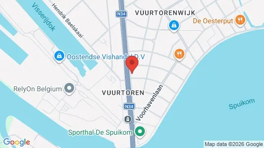 Apartments for rent i Oostende - kort over placeringen