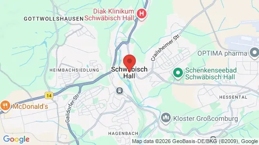 Apartments for rent in Schwäbisch Hall - Photo from Google Street View