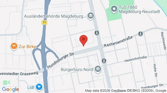 Apartments for rent i Magdeburg - kort over placeringen