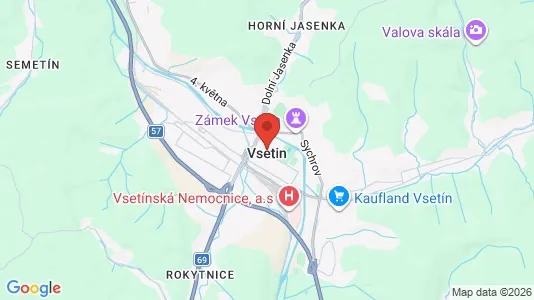 Apartments for rent in Vsetín - Photo from Google Street View