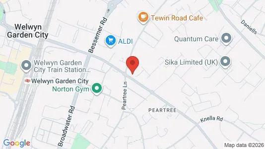 Apartments for rent i Welwyn Garden City - Hertfordshire - kort over placeringen