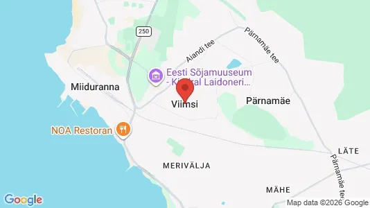 Houses for rent i Viimsi - kort over placeringen