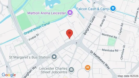 Apartments for rent i Leicester - Leicestershire - kort over placeringen