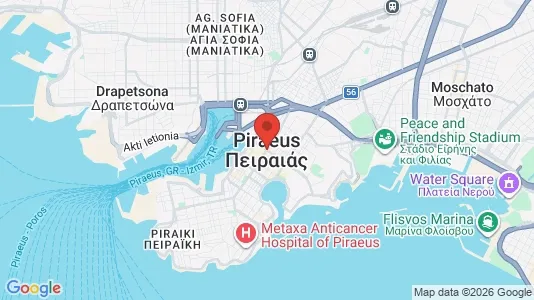 Houses for rent i Piraeus - kort over placeringen