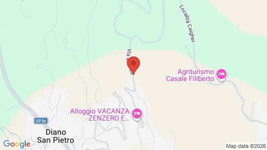 Apartments for rent i Diano Arentino - kort over placeringen