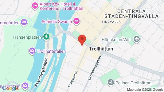 Apartments for rent i Trollhättan - kort over placeringen