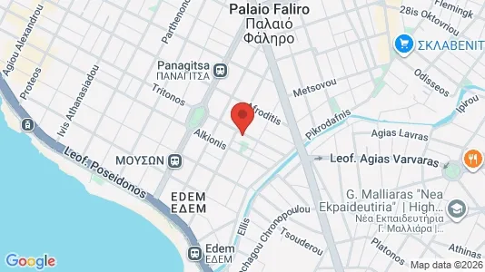 Apartments for rent i Palaio Faliro - kort over placeringen