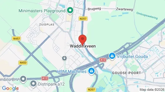 Apartments for rent i Waddinxveen - kort over placeringen
