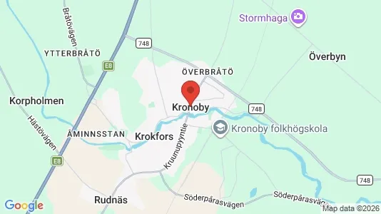 Houses for rent i Kruunupyy - kort over placeringen
