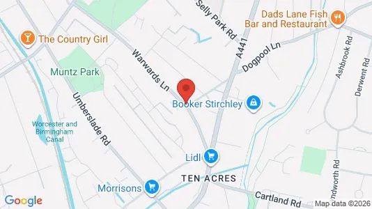 Apartments for rent i Birmingham - West Midlands - kort over placeringen