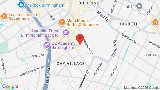 Apartments for rent i Birmingham - West Midlands - kort over placeringen