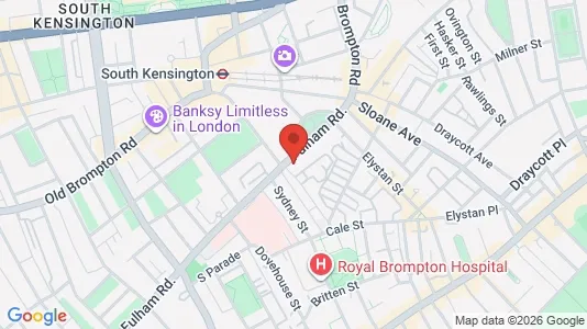 Apartments for rent i London SW3 - kort over placeringen