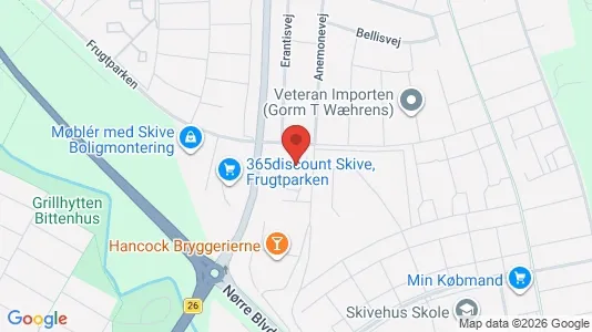 Apartments for rent i Skive - kort over placeringen